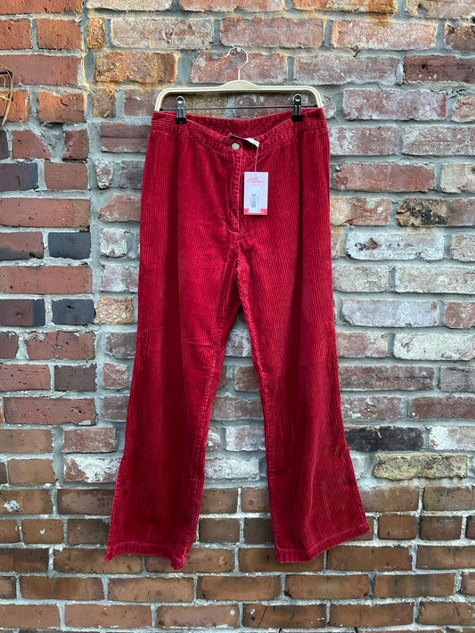 vintage 00s fairweather chunky cord split hem pant
