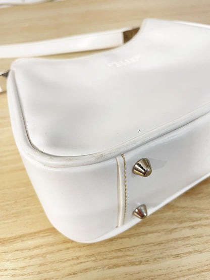 vintage celite col. faux leather structured shoulder bag - good market thrift store