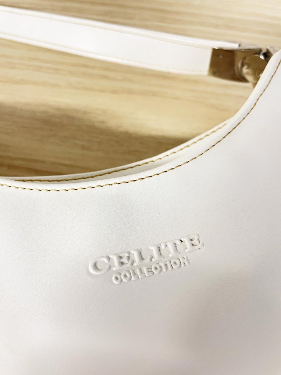 vintage celite col. faux leather structured shoulder bag - good market thrift store