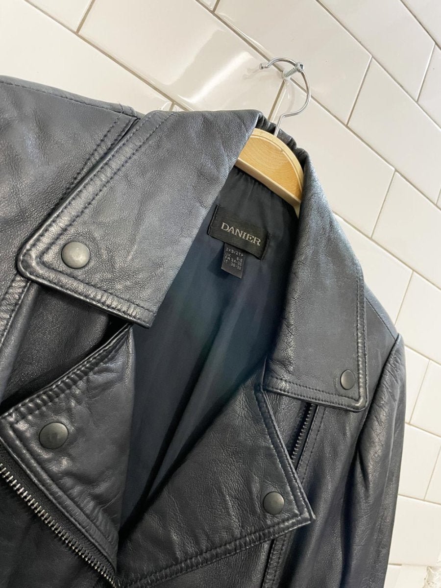 danier butter leather biker jacket - good market thrift store