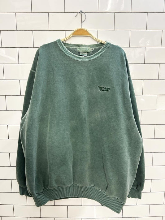 vintage 00s NR oversized cottage crew - good market thrift store