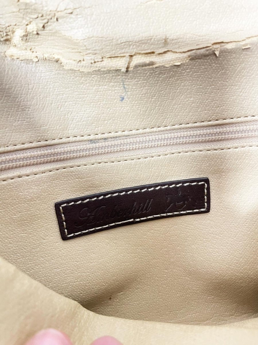 vintage amberhill 5/A baker plaid saddle bag - good market thrift store