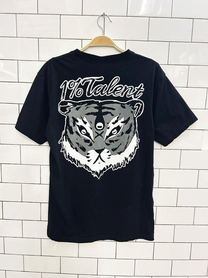 1% talent 3rd eye tiger graphic tee - good market thrift store