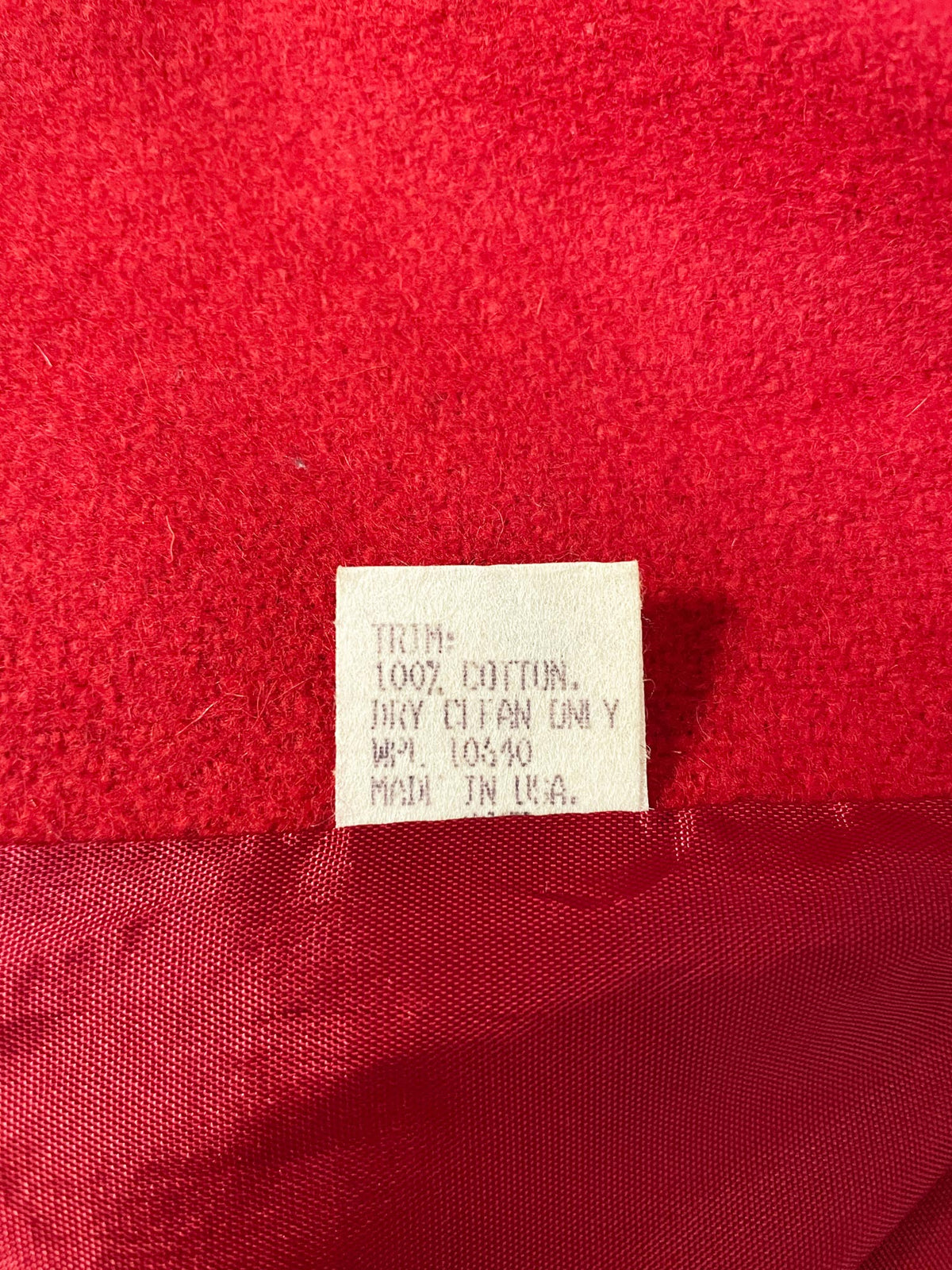 vintage russell scott wool-blend velvet collar long coat | made in USA