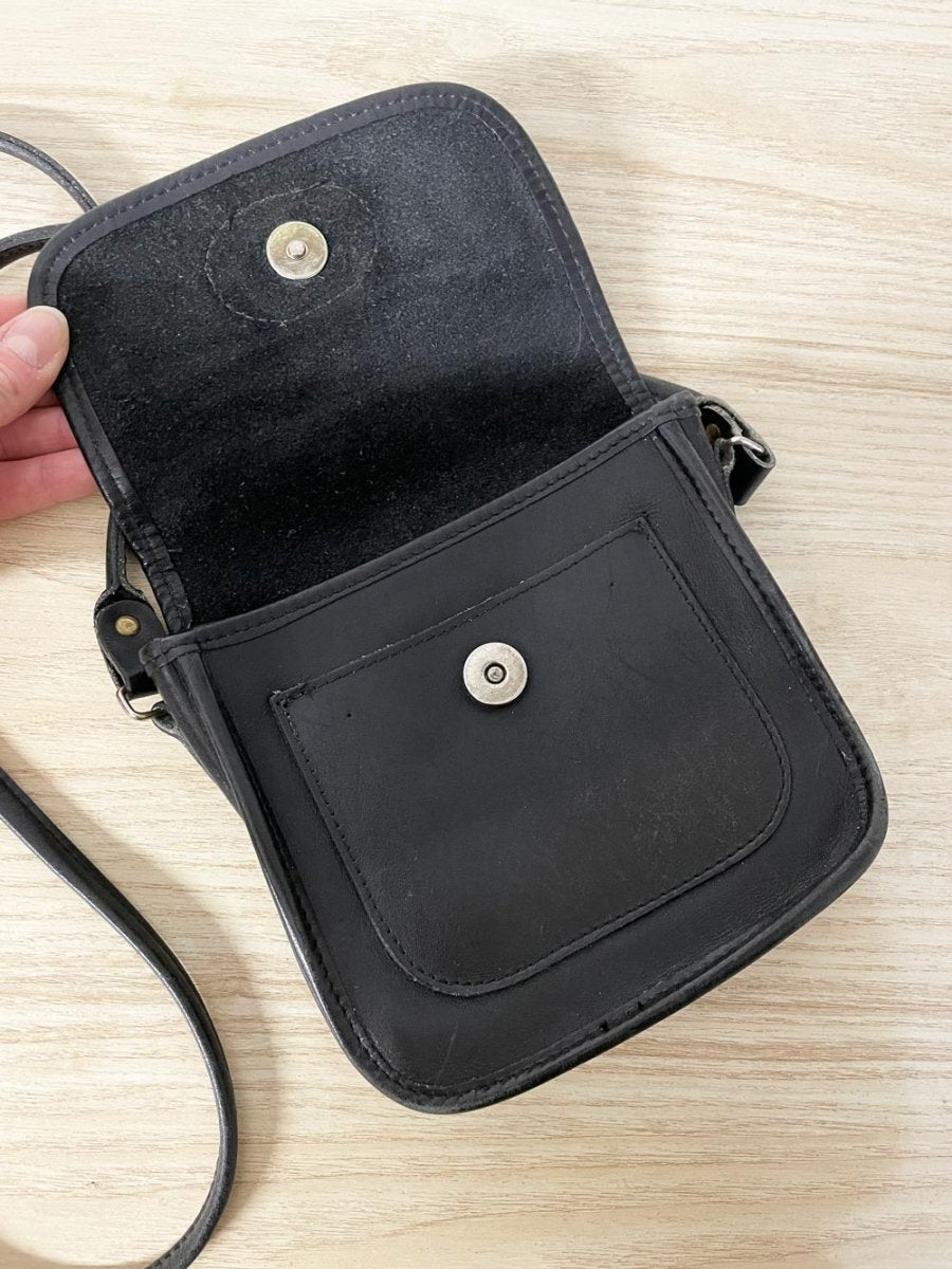 vintage heritage leather crossbody bag - good market thrift store