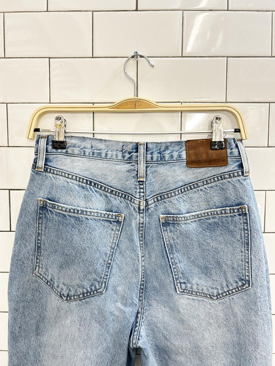 denim forum joni high rise loose fit distressed jeans - good market thrift store