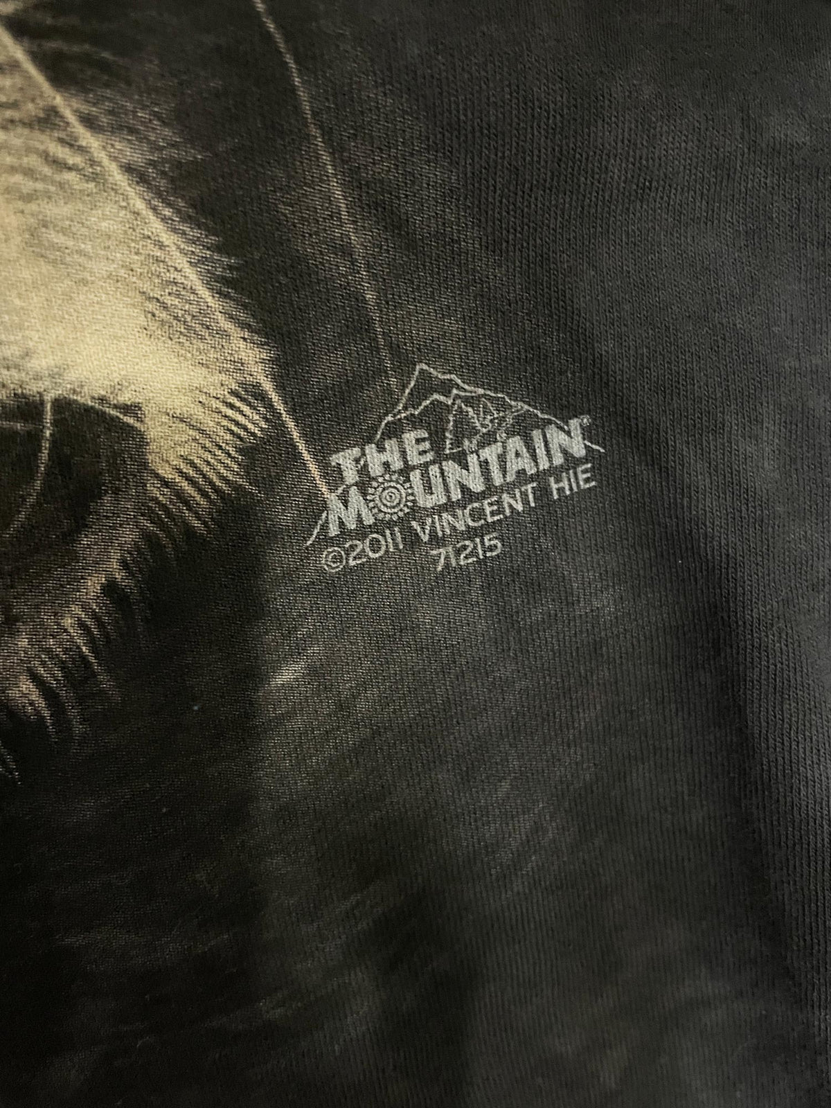 vintage 00s the mountains dog face tie dye tee