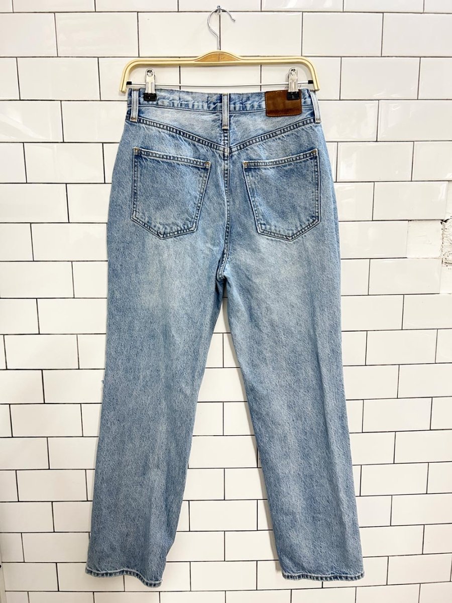 denim forum joni high rise loose fit distressed jeans - good market thrift store