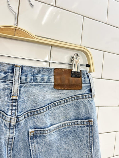 denim forum joni high rise loose fit distressed jeans - good market thrift store