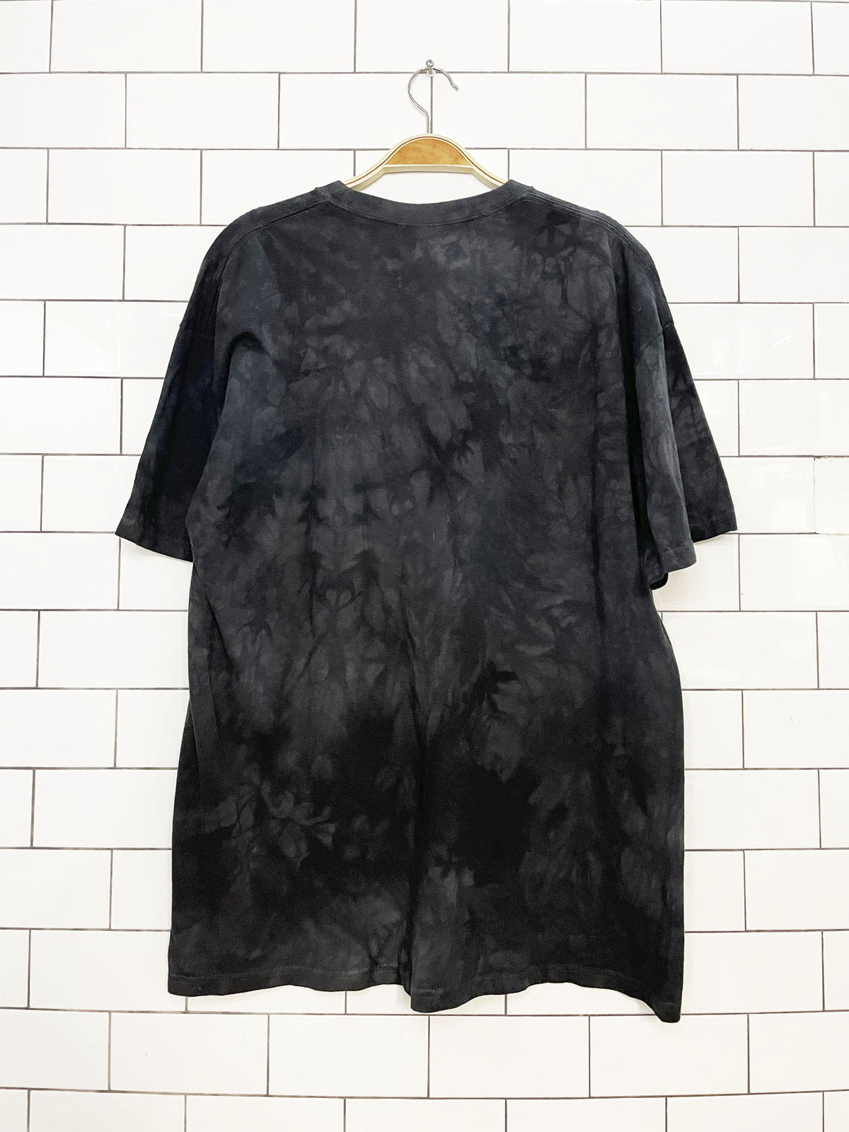vintage 00s the mountains dog face tie dye tee