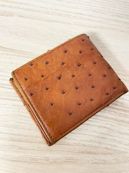 vintage ostrich leather wallet - good market thrift store