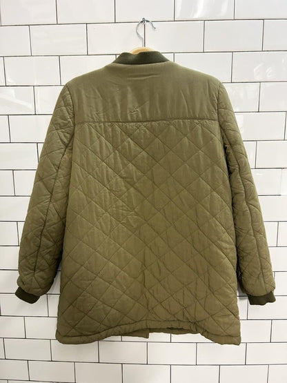 cozy layered quilted liner coat - good market thrift store