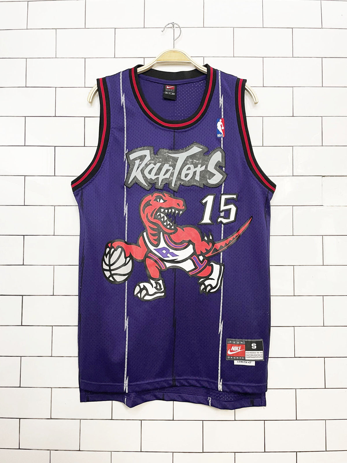 vintage 90s vince carter toronto raptors #15 fan jersey | nike swingman | NBA