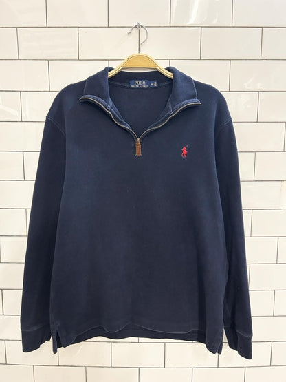 polo ralph lauren 1/4 zip sweatshirt - good market thrift store