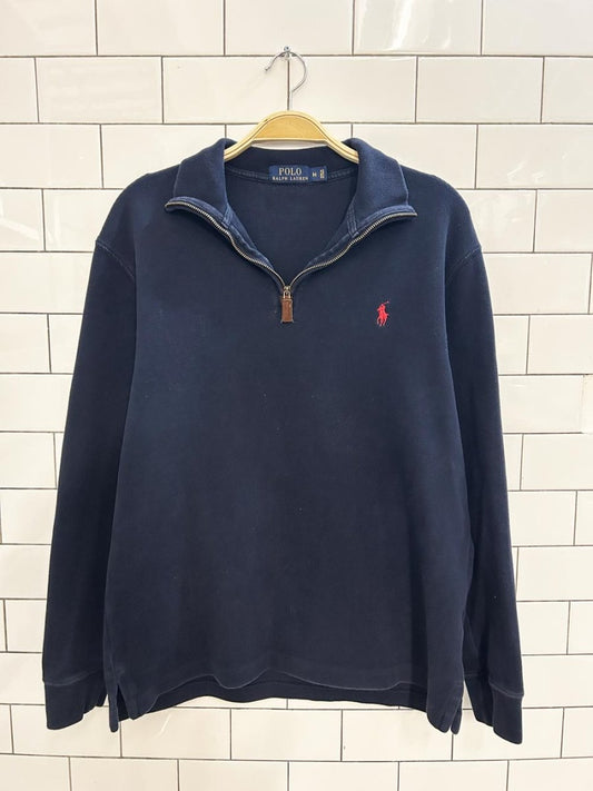 polo ralph lauren 1/4 zip sweatshirt - good market thrift store