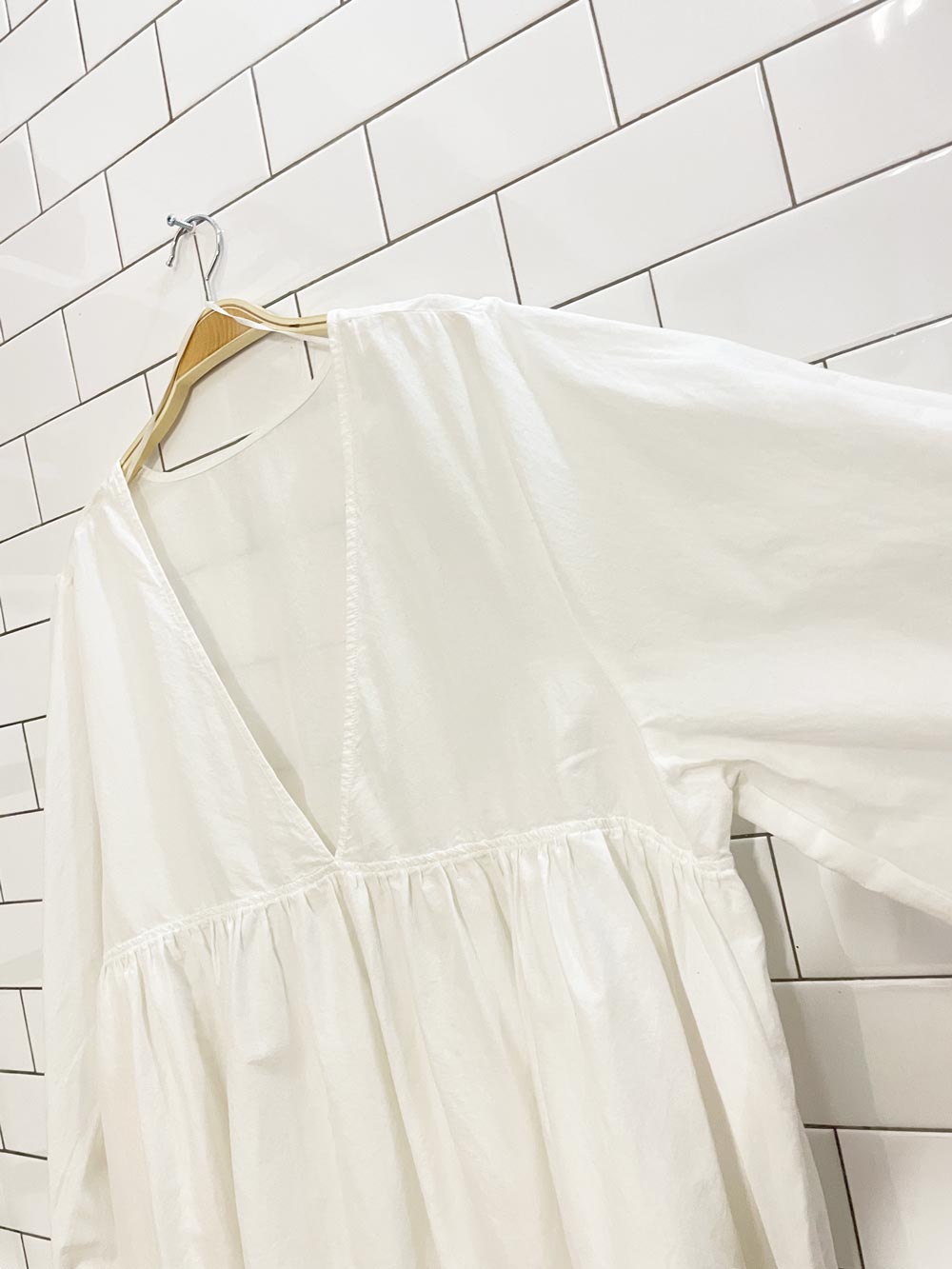 h&m 2024 poplin tiered beach dress - good market thrift store