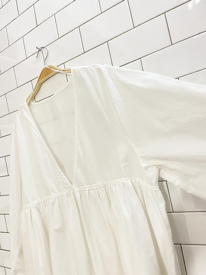 h&m 2024 poplin tiered beach dress - good market thrift store