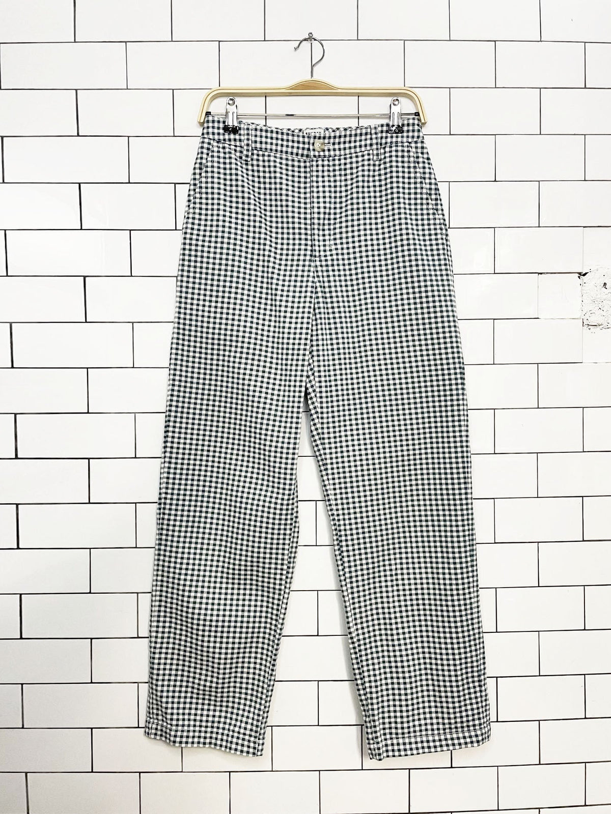 sunday best jaden check organic cotton pants | aritzia