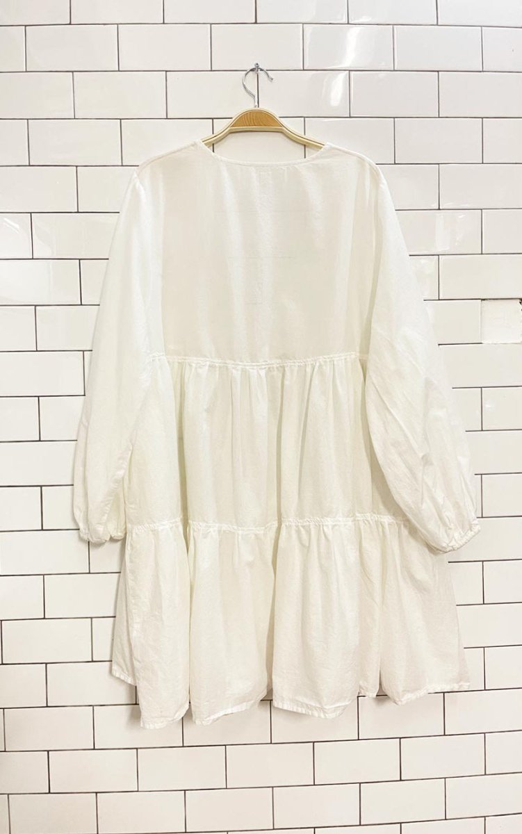 h&m 2024 poplin tiered beach dress - good market thrift store