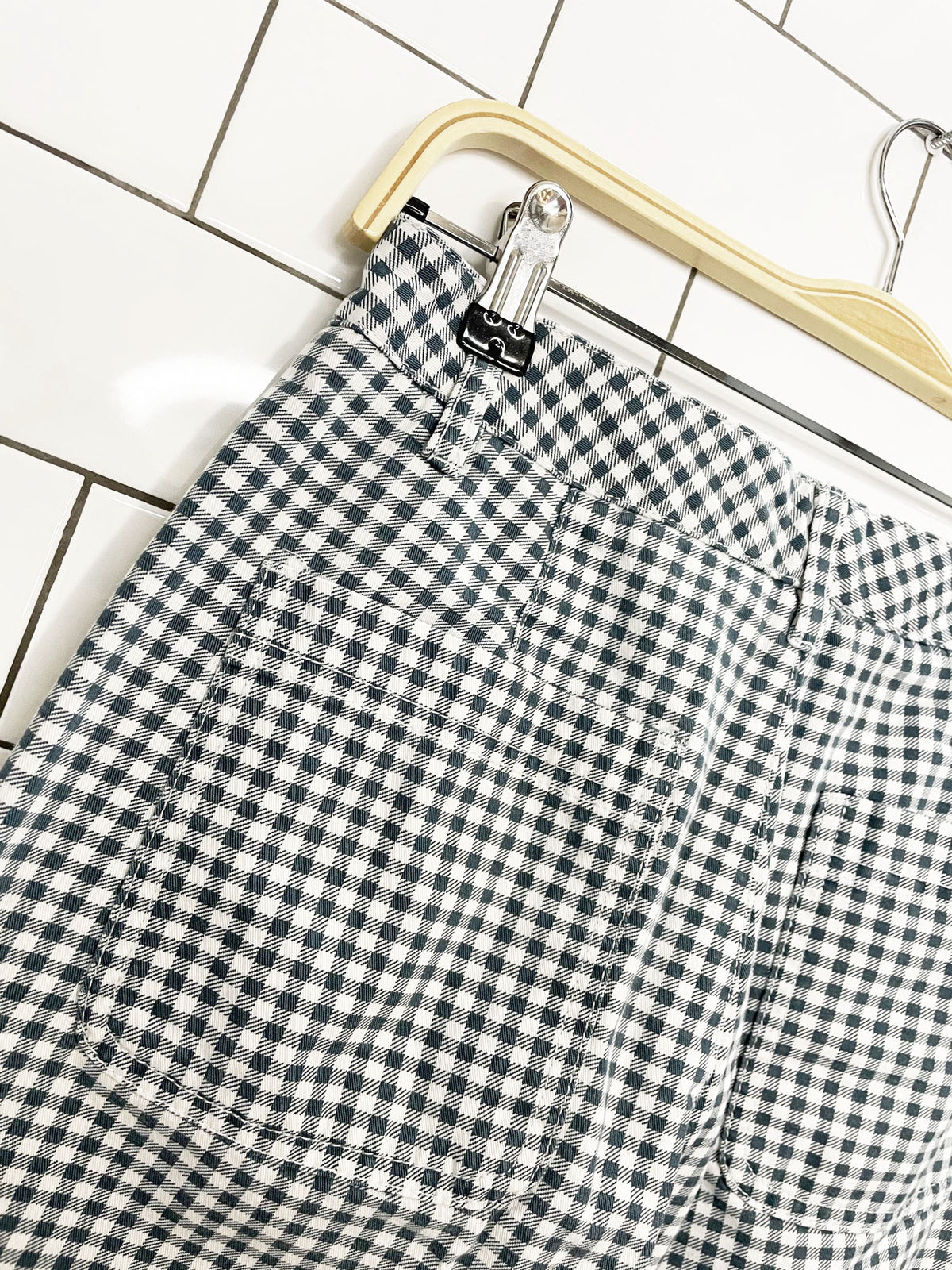 sunday best jaden check organic cotton pants | aritzia