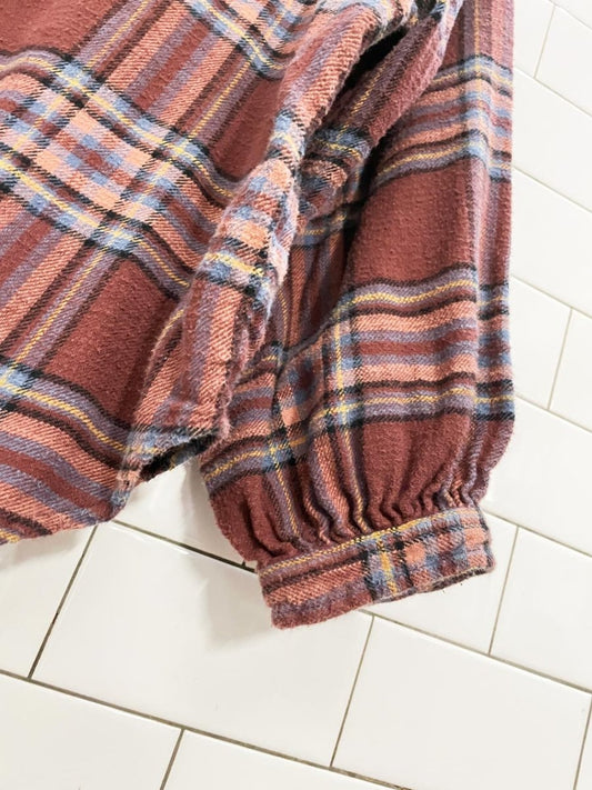 ae boho parie sleeve flannel shirt - good market thrift store