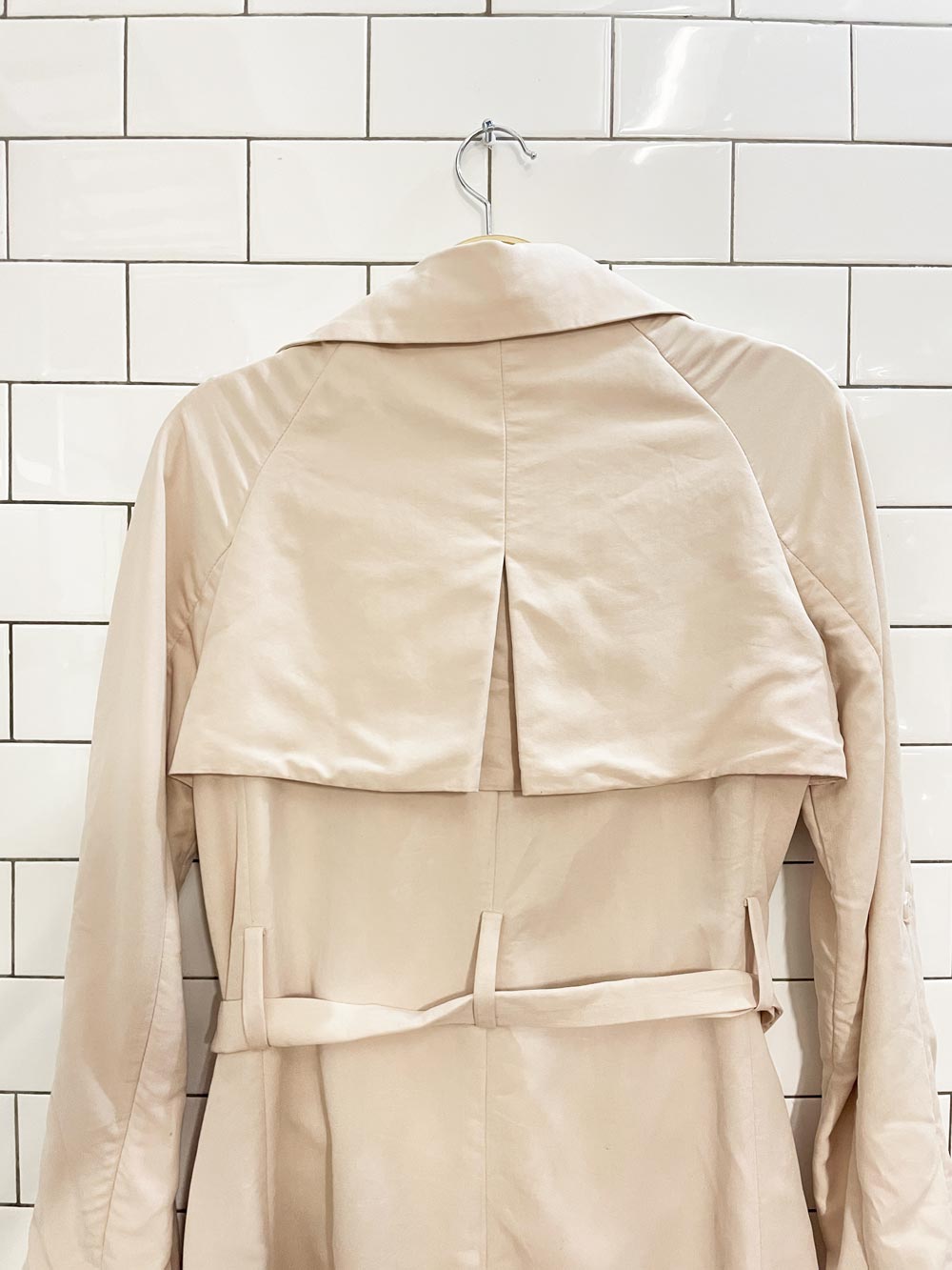 h&m soft touch snap button trench coat - good market thrift store