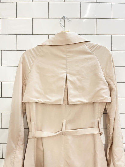 h&m soft touch snap button trench coat - good market thrift store