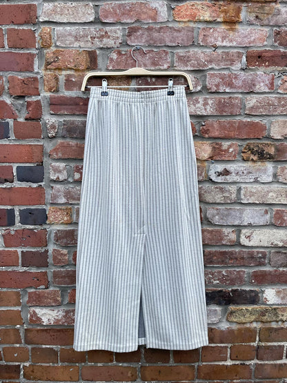 vintage weekenders poly-knit midi skirt + vest set