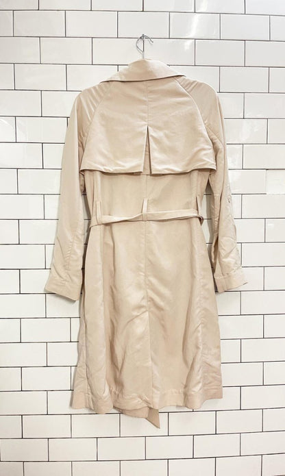 h&m soft touch snap button trench coat - good market thrift store