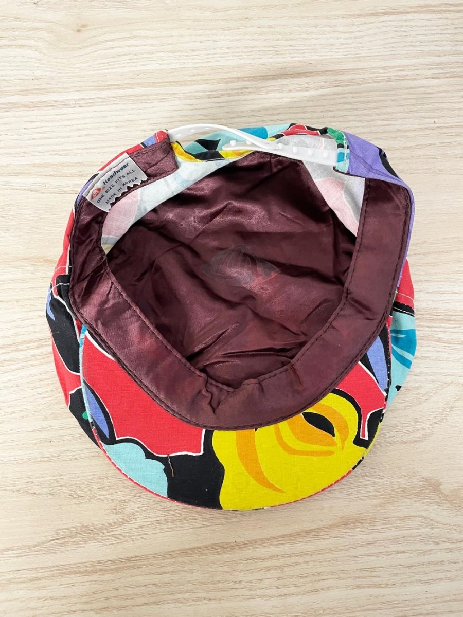 vintage 80s las vegas patch tropical flat cap | GA headwear - good market thrift store