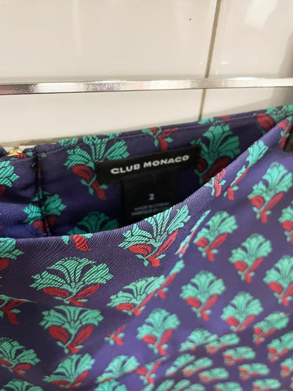 club monaco jacquard peplum mini skirt - good market thrift store