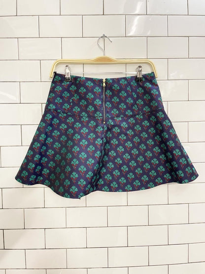 club monaco jacquard peplum mini skirt - good market thrift store