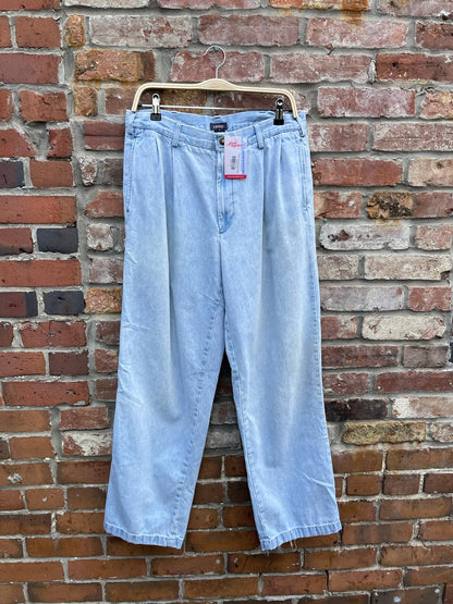 vintage izod pleated chino jeans