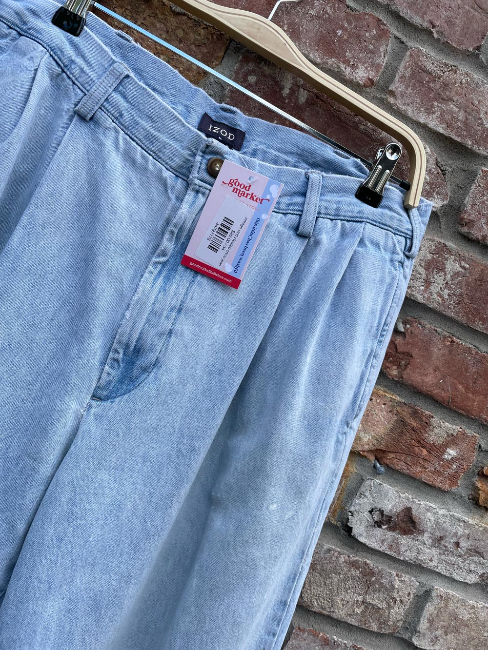vintage izod pleated chino jeans