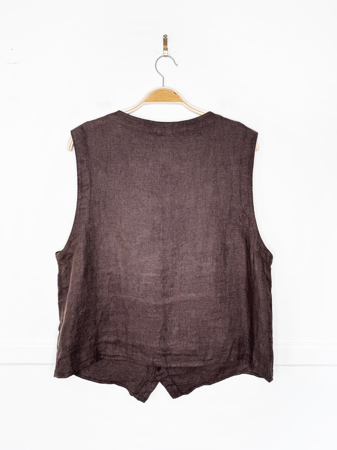 vintage 90s cp shades san francisco 100% linen vest top
