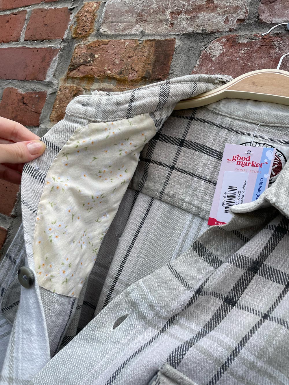 vintage on the brink flannel shirt