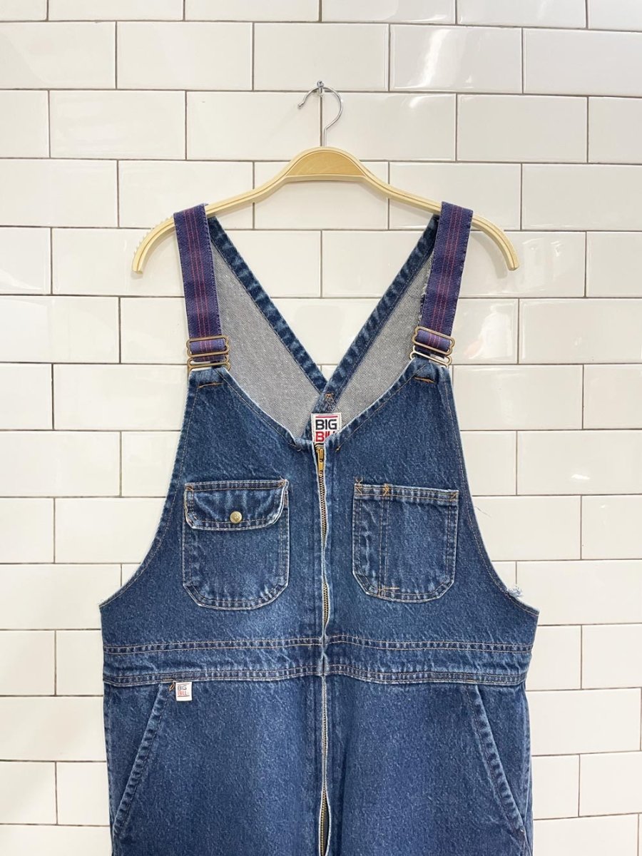 vintage big bill carpenter denim overalls - good market thrift store