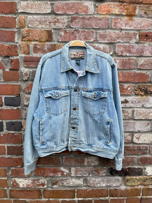 vintage 90s exp denim trucker jacket