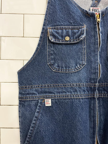 vintage big bill carpenter denim overalls - good market thrift store