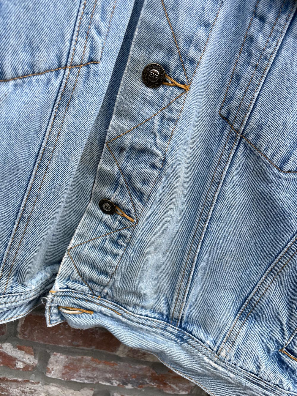 vintage 90s exp denim trucker jacket