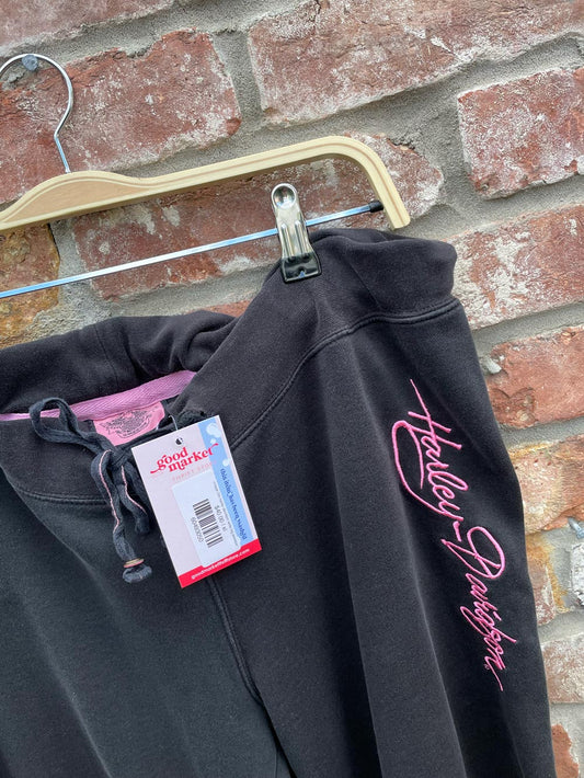 vintage 00s harley davidson wide leg sweatpants