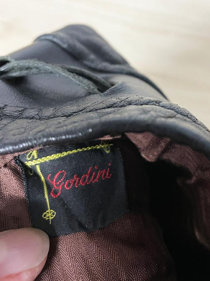 vintage gordini patchwork leather drawstring pouch - good market thrift store