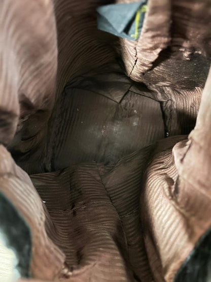 vintage gordini patchwork leather drawstring pouch - good market thrift store