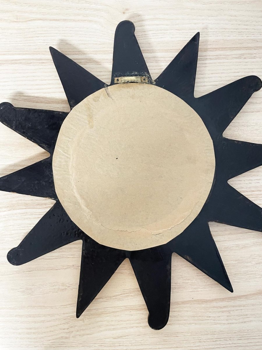 vintage 90s gilded sunburst mirror - good market thrift store