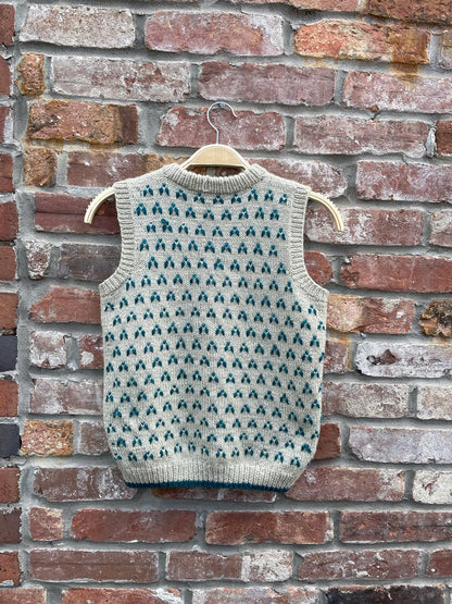 vintage hand-knit sweater vest