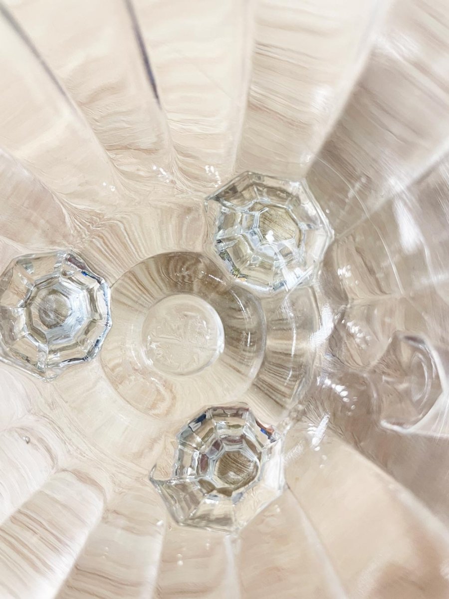 x2 vintage imperial depression glass creamer + sugar bowl set - good market thrift store