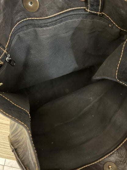 vintage 90s aldo faux leather shoulder tote - good market thrift store