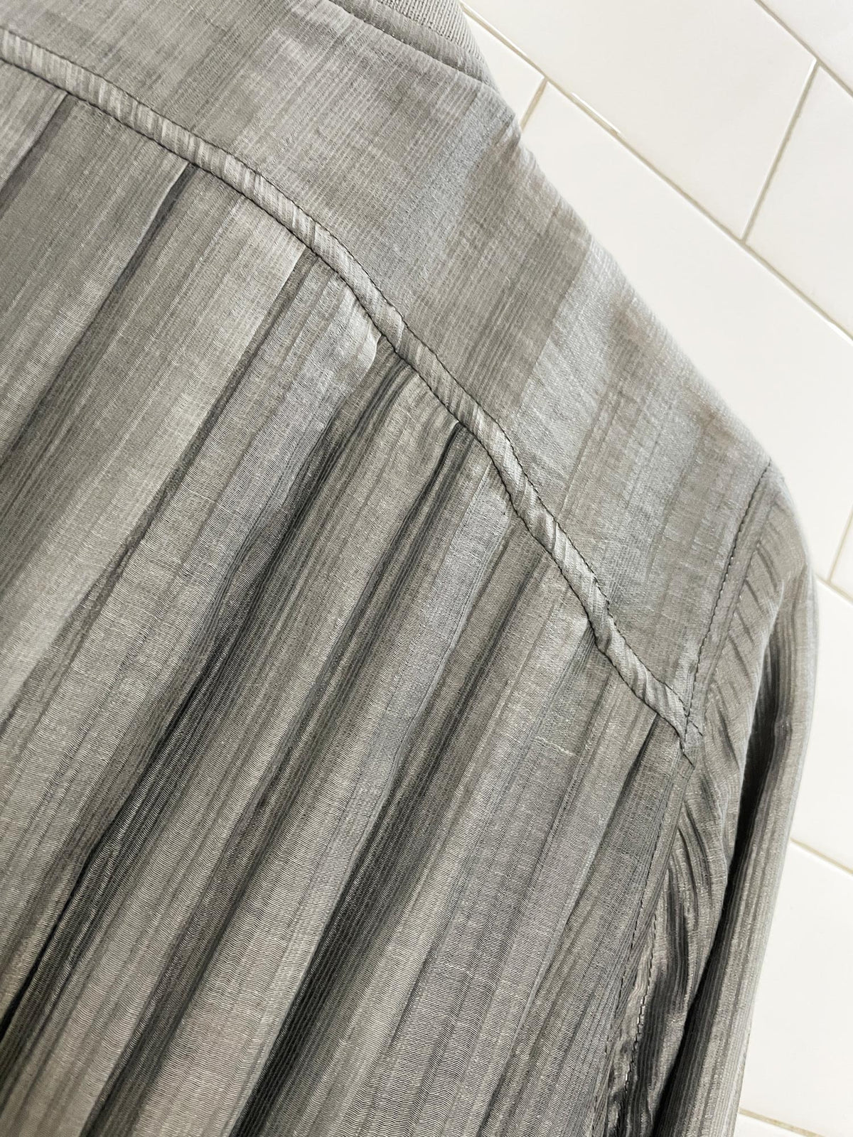 club monaco pleated textured full zip bomber jacket