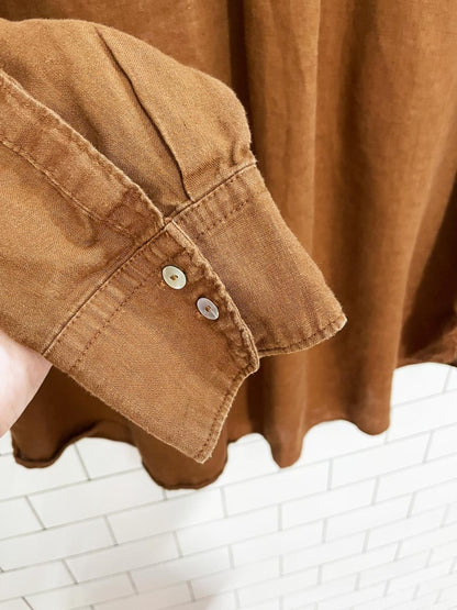 oysho 100% linen relaxed shirt - good market thrift store