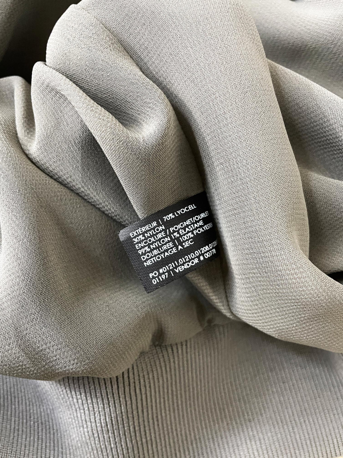 club monaco pleated textured full zip bomber jacket